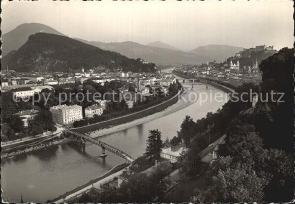 Salzburg Oesterreich Blick von Mülln