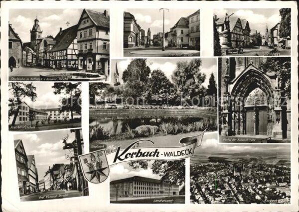 Korbach Stechbahn Rathaus Kilianskirche Kreisbe