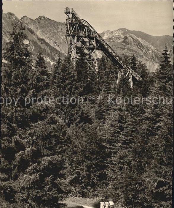 Oberstdorf Anlaufturm Skiflugschanze beim Freiberg