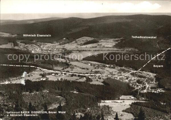 Bayerisch Eisenstein Böhmisch Eisenstein Luftaufnahme