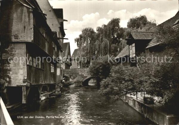 Ulm Donau Blau Brücke