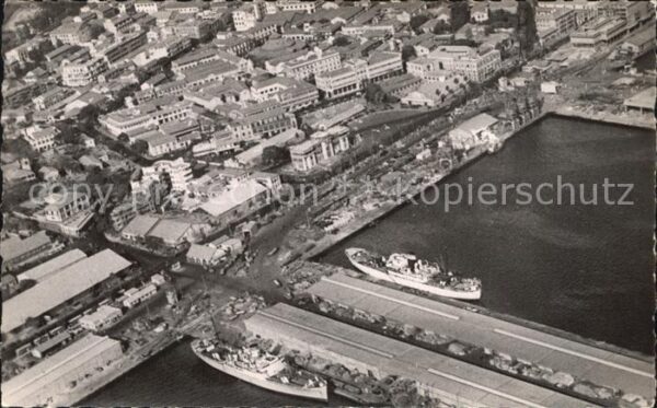 Dakar Luftaufnahme Hafen