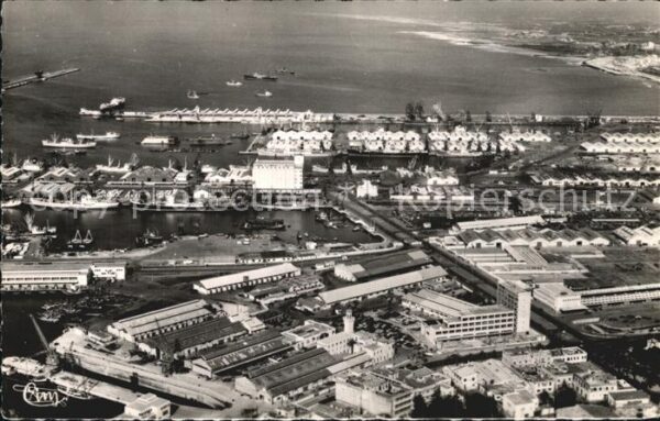 Casablanca Hafen Luftaufnahme