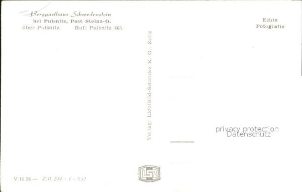 Pulsnitz Sachsen Steina Berggasthaus Schwedenstein – Bild 2