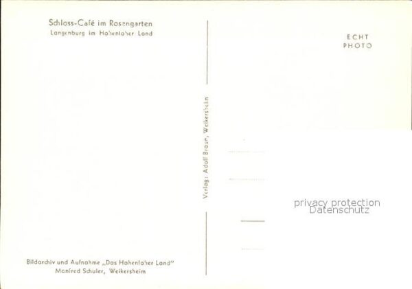 Langenburg Wuerttemberg Schloss Cafe Im Rosengarten – Bild 2