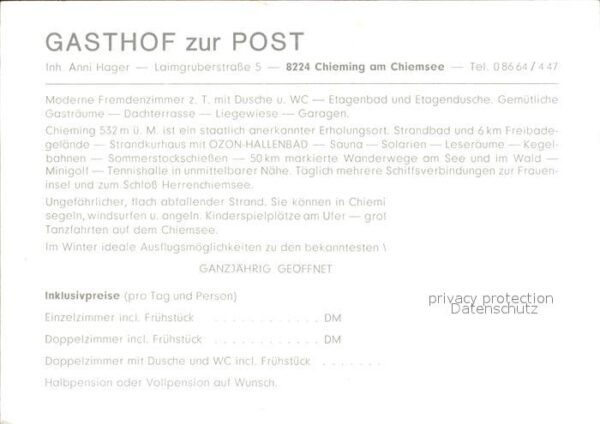 Chieming Chiemsee Gasthof zur Post – Bild 2