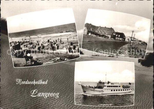Langeoog Nordseebad Badesrand Willrath Dreesen Straße Lange