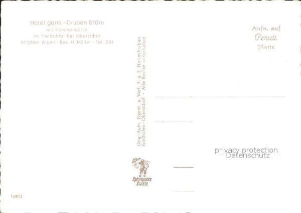 Gruben Oberstdorf Hotel Garni Hammerspitze Trettachtal – Bild 2