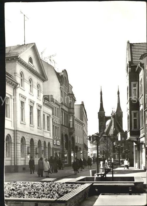Koethen Anhalt Fußgängerbereich Altstadt Stadtkirche H
