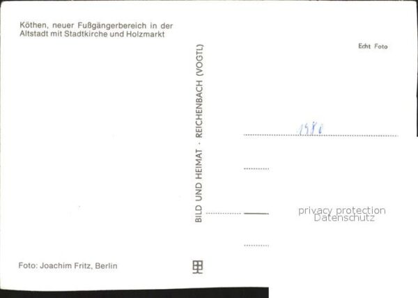 Koethen Anhalt Fußgängerbereich Altstadt Stadtkirche H – Bild 2
