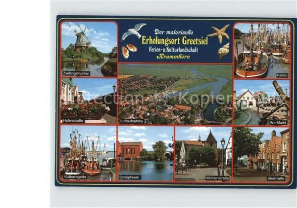 Greetsiel Hafen Markt Schöpfwerk