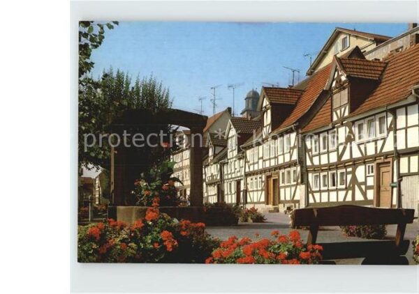 Lauterbach Hessen Alte Fachwerkhäuser am Graben
