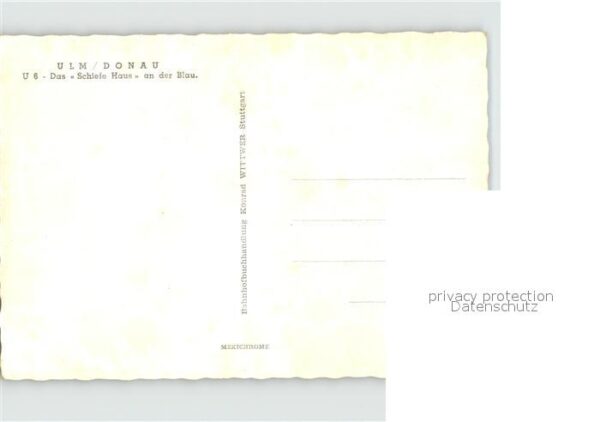 Ulm Donau Schiefe Haus – Bild 2