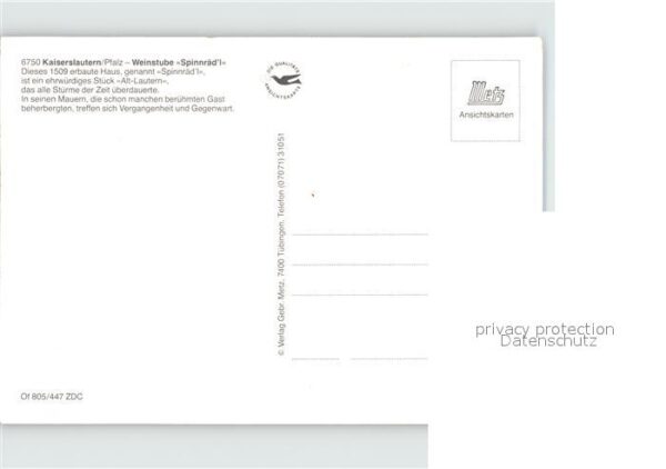 Kaiserslautern Weinstube Spinnrädl – Bild 2
