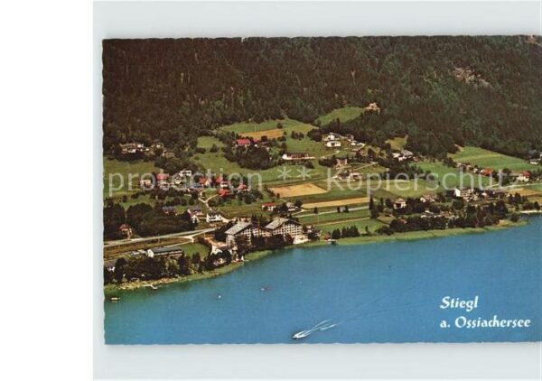 Stiegl Ossiach Fliegeraufnahme Apartmenthäuser Hänsel