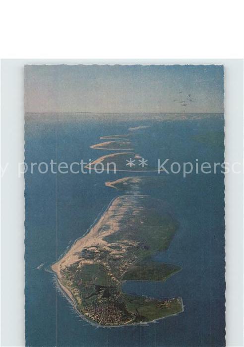 Norderney Nordseebad Fliegeraufnahme Insel Baltrum Langeoog