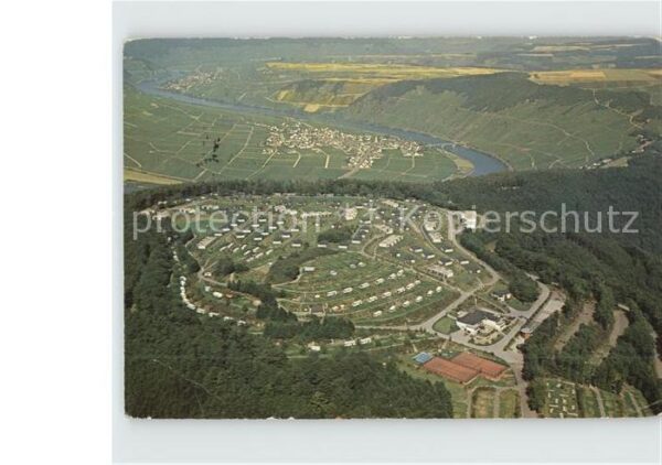 Leiwen Trier-Saarburg Fliegeraufnahme Ferienzentrum Sonnenber