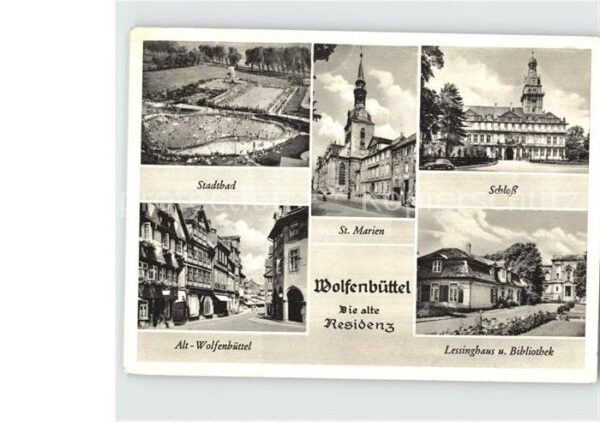 Wolfenbuettel St Marien Schloss Lessinghaus Bibliothe
