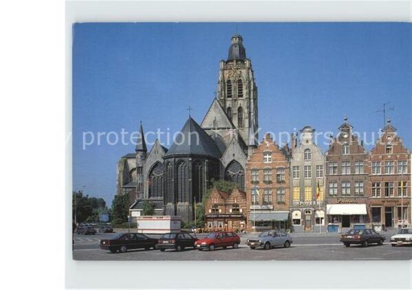Oudenaarde Markt St Walburgakerk