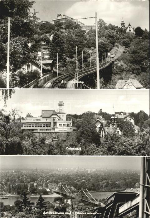Dresden Standseilbahn Luisenhof Schwebebahn mit
