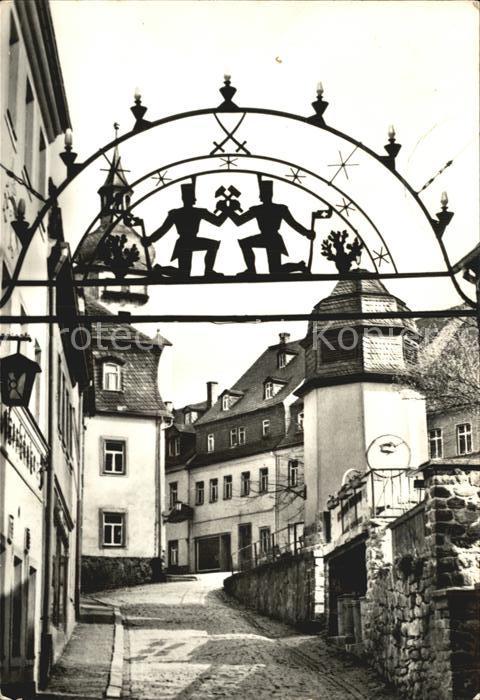 Schwarzenberg Erzgebirge Untere Schlossstrasse Schwibbogen