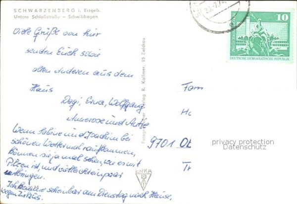 Schwarzenberg Erzgebirge Untere Schlossstrasse Schwibbogen – Bild 2