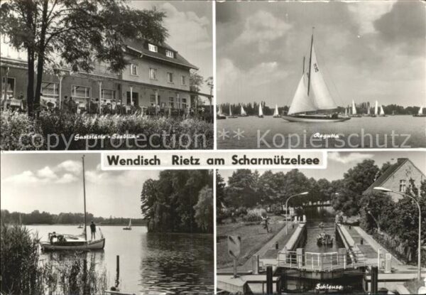 Wendisch Rietz Gaststätte Seeblick Regatta Schleuse
