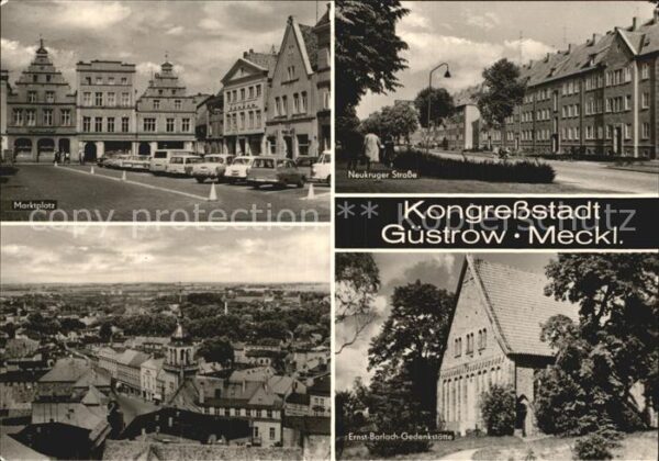 Guestrow Mecklenburg Vorpommern Marktplatz Neukruger Strasse  Ernst Bar