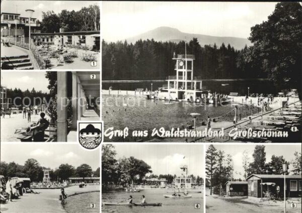 Grossschoenau Sachsen Waldstrandbad Sprungturm Zeltplatz Gond
