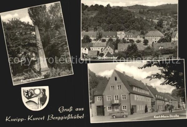 Berggiesshuebel Karl Marx Strasse Teilansicht Postmeile