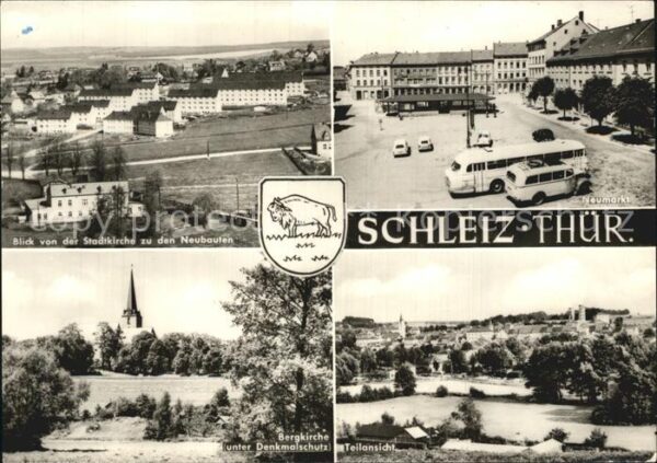 Schleiz Blick von der Stadtkirche Bergkirche Te