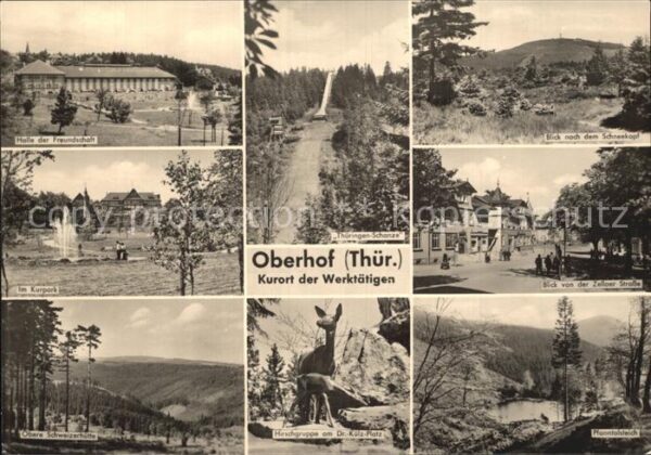 Oberhof Thueringen Halle der Freundschaft Kurpark Obere Sc