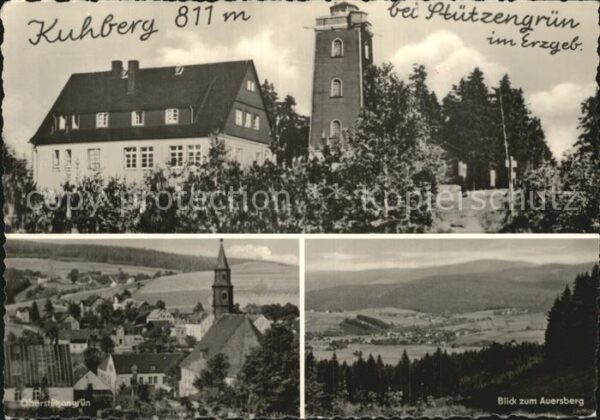 Kuhberg Stuetzengruen Oberstützengrün Blick zum Auersberg