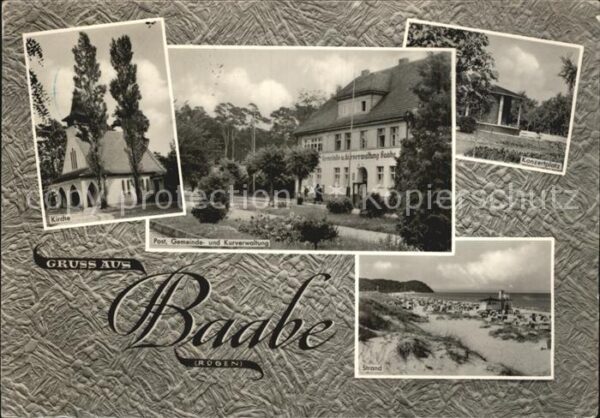 Baabe Ostseebad Ruegen Kirche Post Gemeinde- Kurverwaltung Str