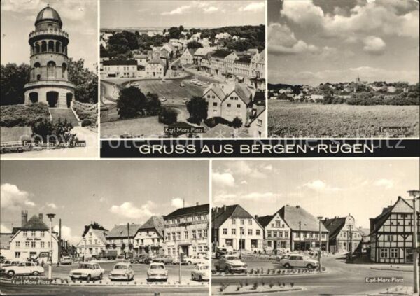 Bergen Ruegen Ernst Moritz Arndt Turm Karl Marx Platz