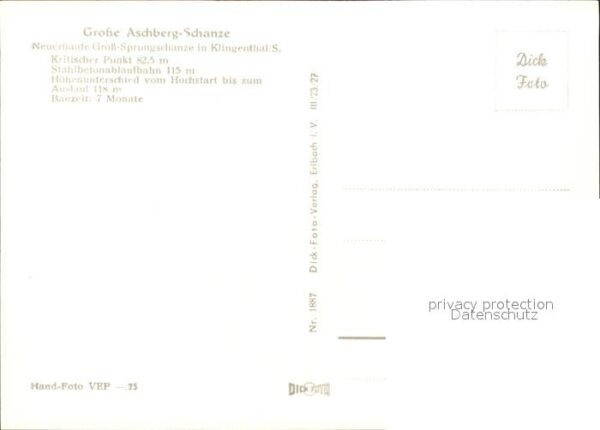 Klingenthal Vogtland Grosse Aschberg Schanze – Bild 2