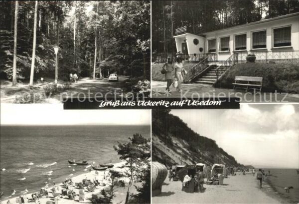 Ueckeritz Usedom Strand  Cafe  Waldweg