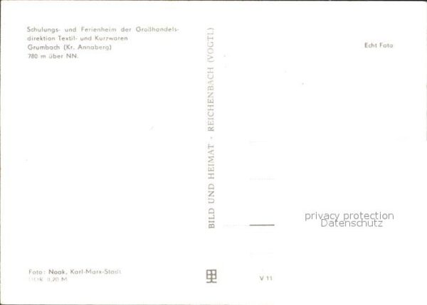 Grumbach Joehstadt Schulungs- und Ferienheim der Grosshand – Bild 2