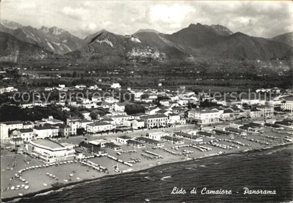 Lido di Camaiore Fliegeraufnahme Strand
