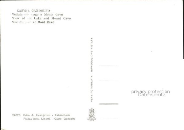Castel Gandolfo Fliegeraufnahme See und Monte Cavo – Bild 2