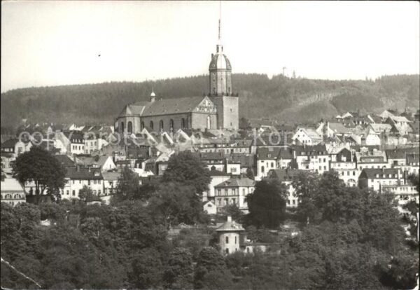 Annaberg-Buchholz Erzgebirge Sankt Annakirche mit Pöhlberg
