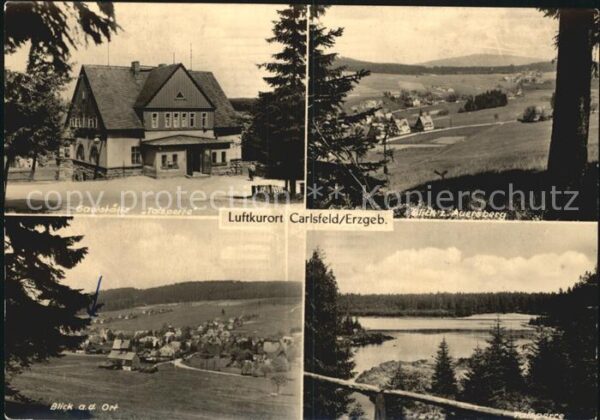 Carlsfeld Erzgebirge Gaststätte Talsperre Ortsansicht Talspe