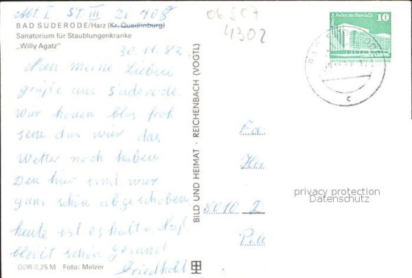 Bad Suderode Sanatorium Willy Agatz – Bild 2