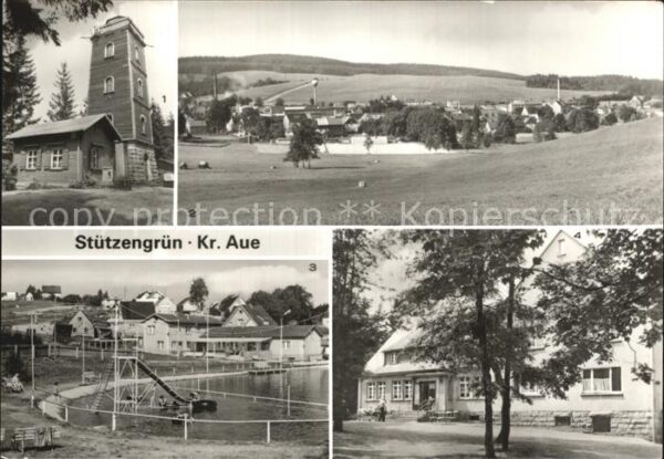Stuetzengruen Aussichtsturm Naherholungszentrum Bergg
