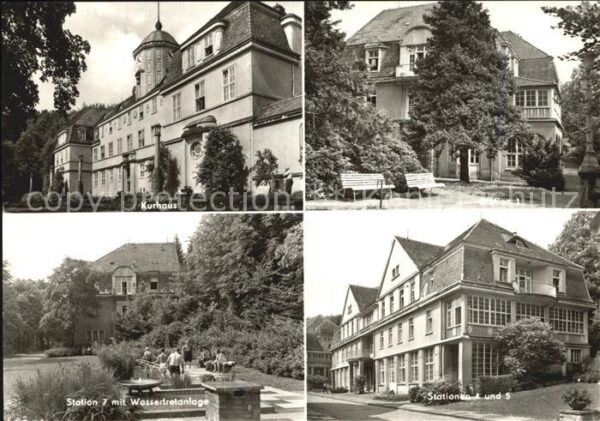 Gottleuba-Berggiesshuebel Bad Kurhaus Station 7 mit Wassertretanlage