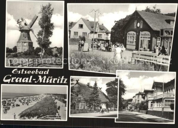 Graal-Mueritz Ostseebad Mühle Strand Promenade