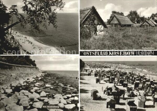 Koserow Ostseebad Usedom Steilküste Am Steckelberg Strand Fische