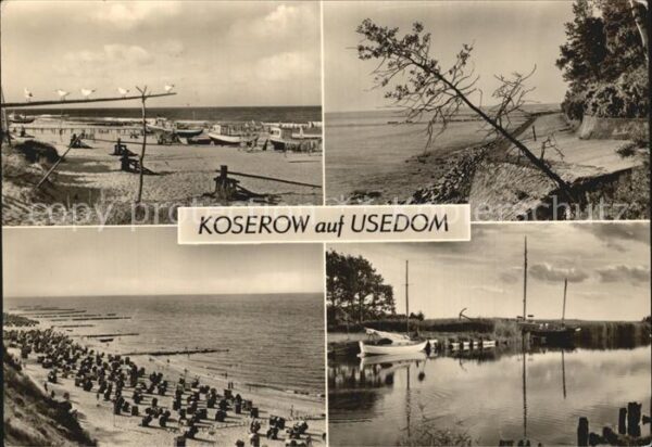 Koserow Ostseebad Usedom Fischerreistrand Ufermauer am Steckelbe