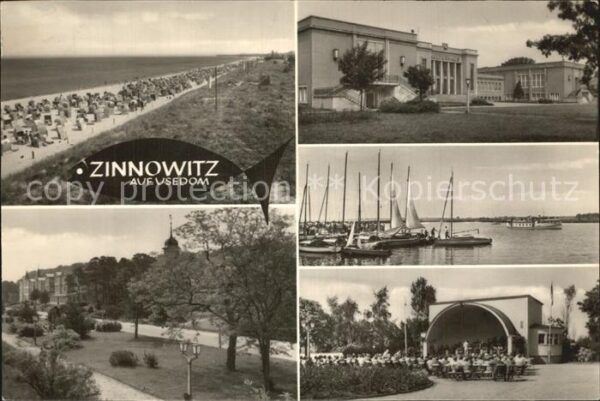 Zinnowitz Ostseebad Blick auf Promenade der Völkerfreundsch