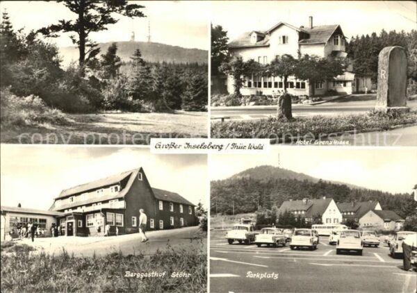 Grosser Inselsberg Hotel Grenzwiese Parkplatz Berggasthof